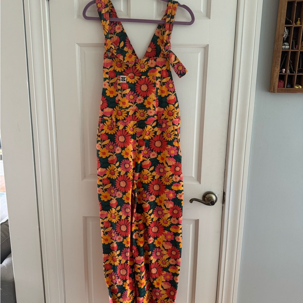 Lucy and yak Easton overalls dungarees floral